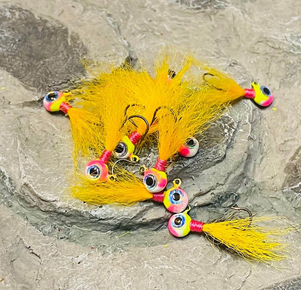 50 Slab Grabbers Hand Tied Crappie Jigs